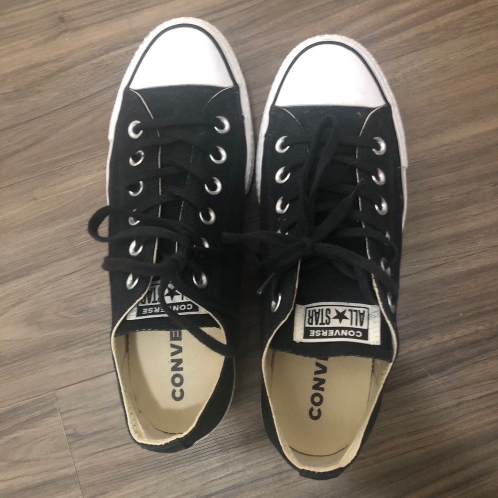 Converse low top platforms